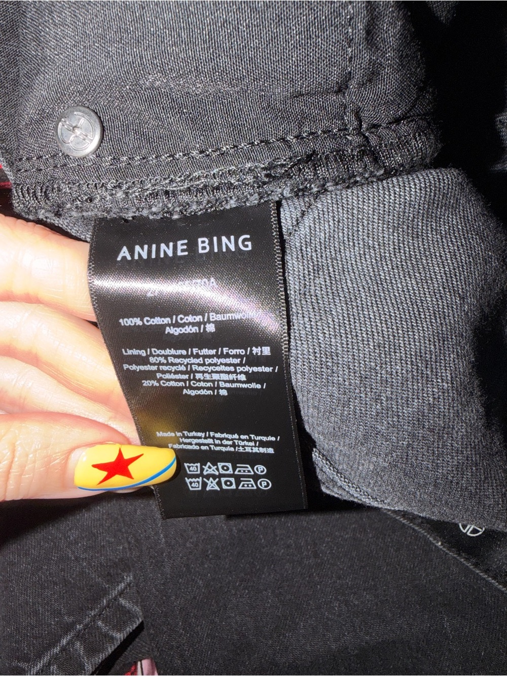 Anine Bing Hugh Jeans in Vintage Black Straight - Picture 5 of 11